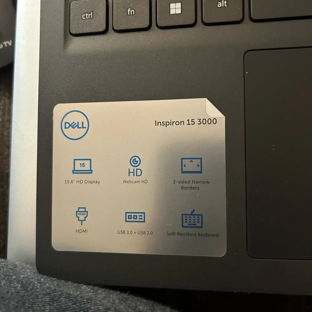 Dell Laptop New, Never used. See pictures for details.